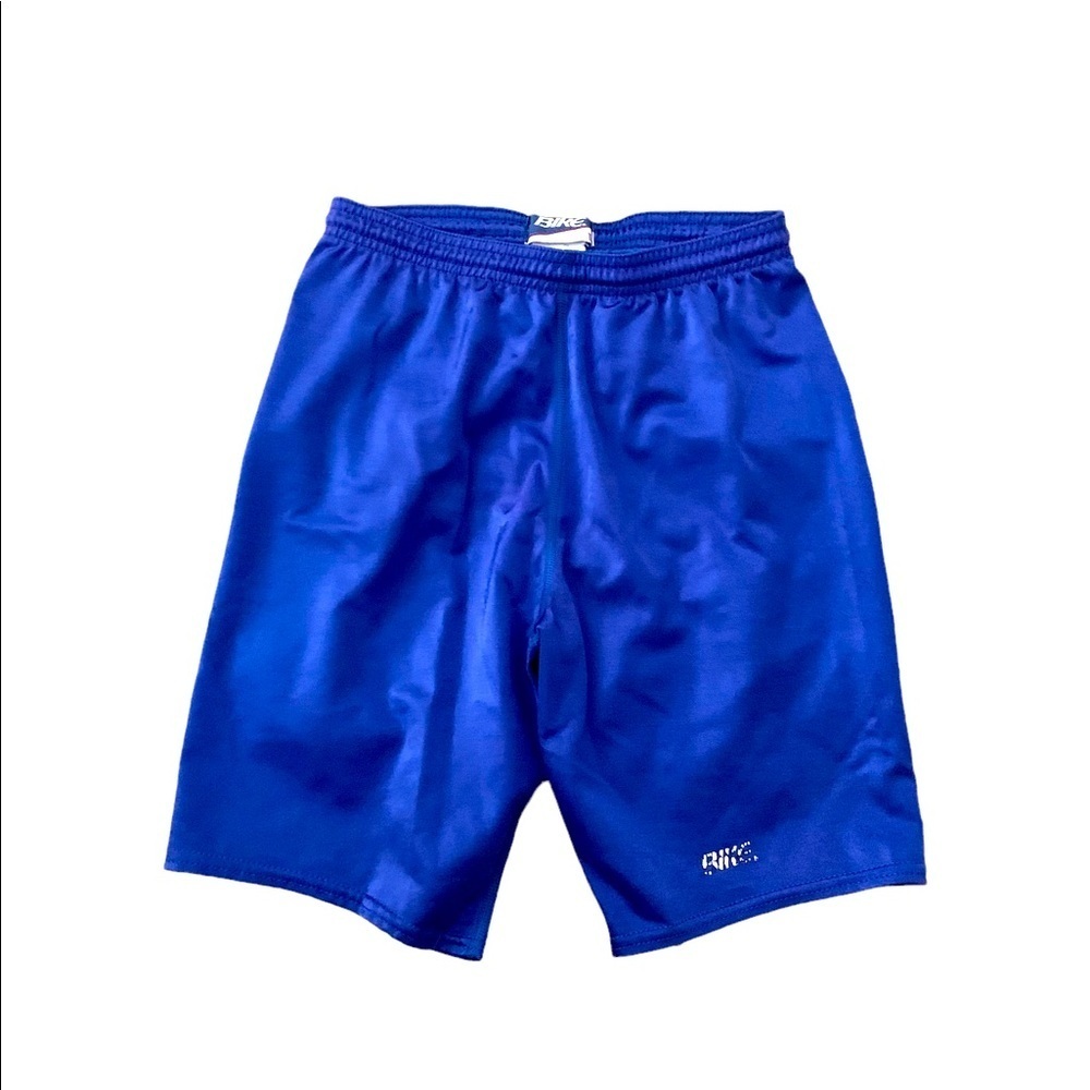 BIKE l Vintage Bright Blue Workout Shorts Old School Boys Large